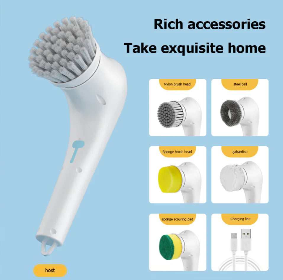 Cordless Multi-Head Kitchen Scrubber