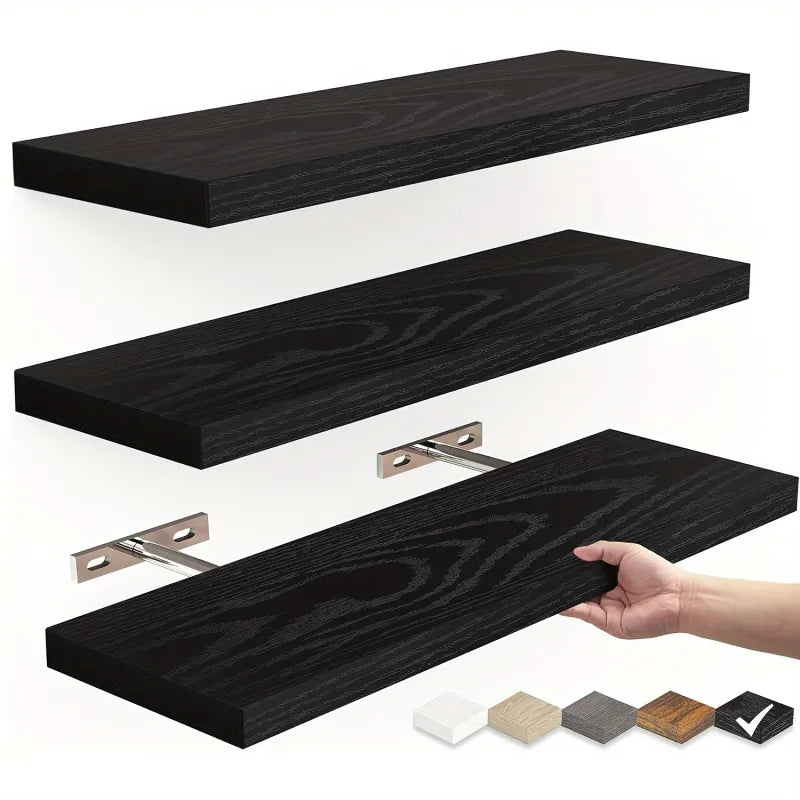 Chic Solid Timber Hanging Shelf