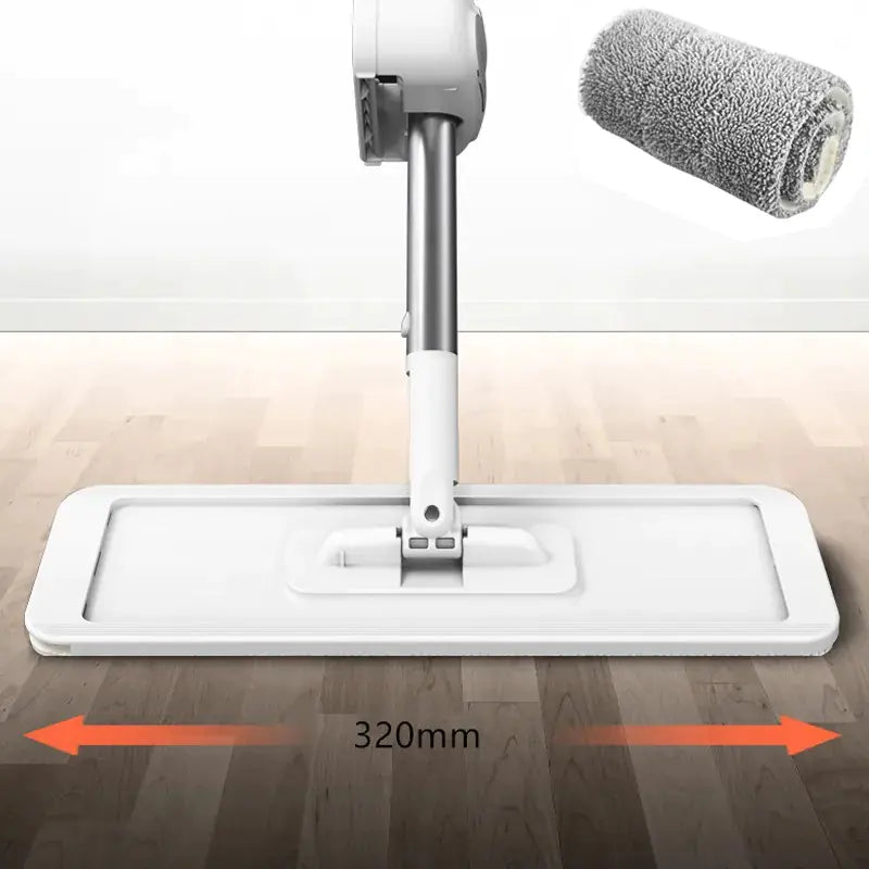 Hands-Free Microfiber Flat Mop