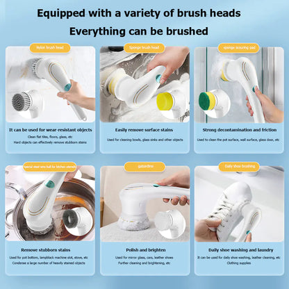 Cordless Multi-Head Kitchen Scrubber