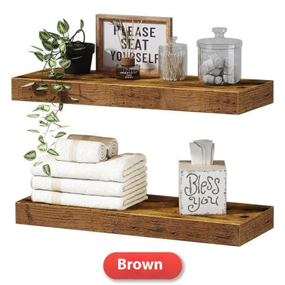 Chic Solid Timber Hanging Shelf