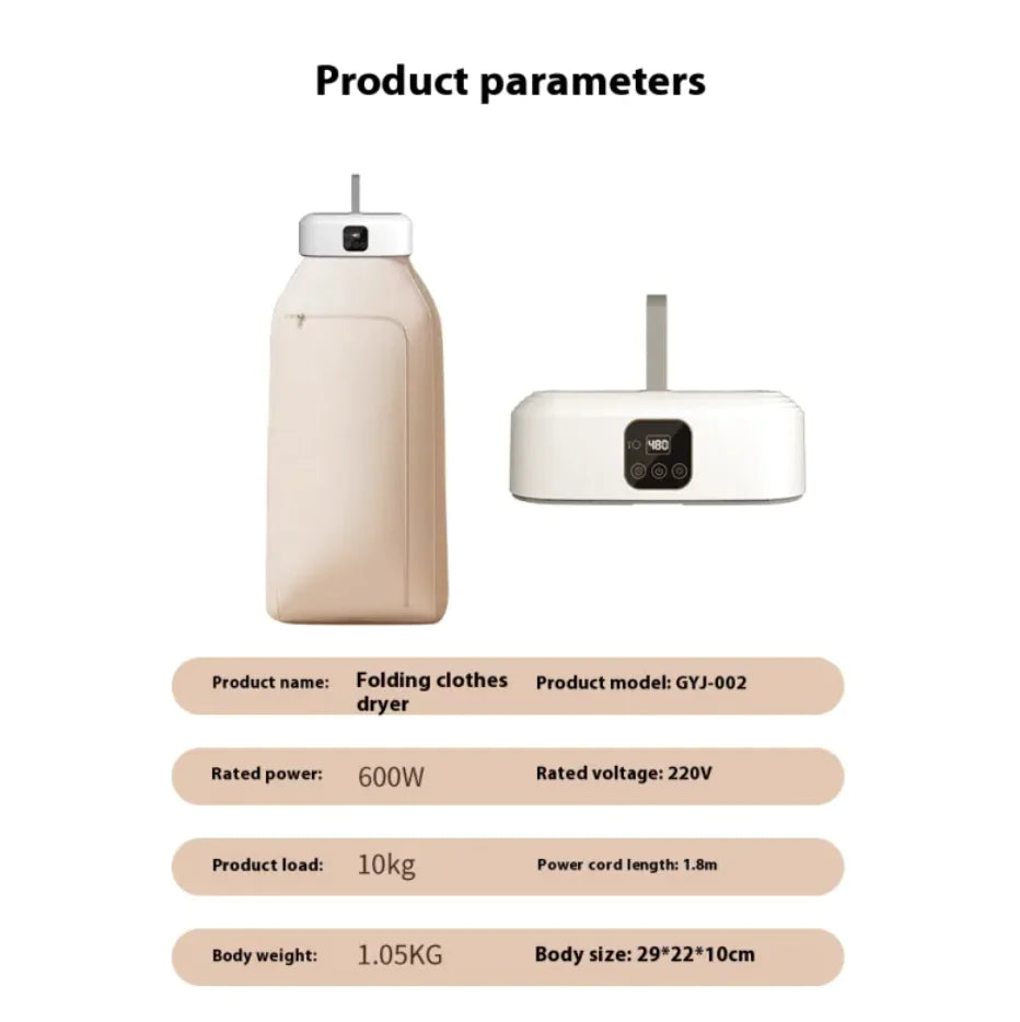 Portable Foldable Quick-Dry Laundry Dryer