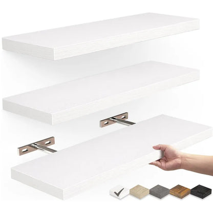 Chic Solid Timber Hanging Shelf